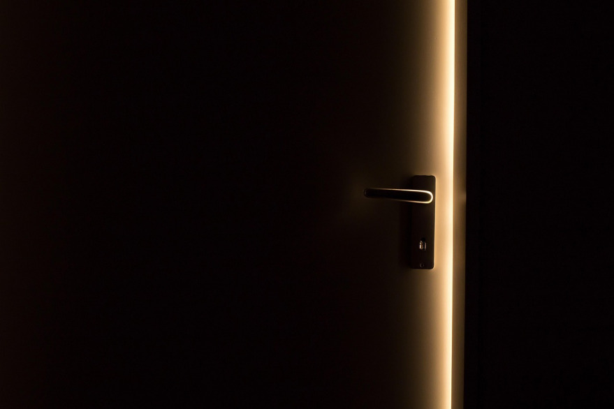 open door soft light